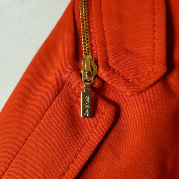 Calvin Klein Red Suit Jacket Size 12 Form Fitting. - Picture 7 of 16